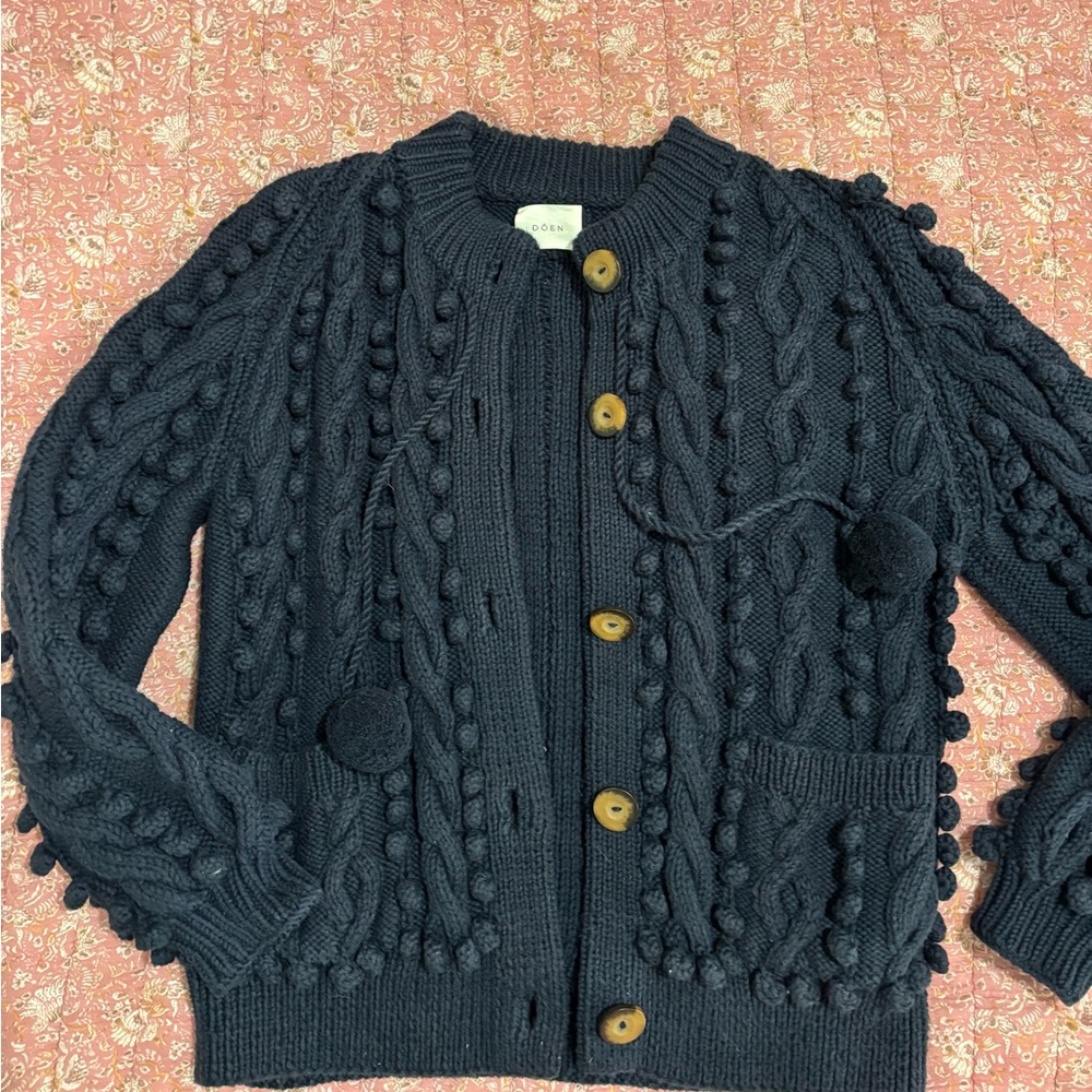 DOEN Pomme sweater Navy M EUC